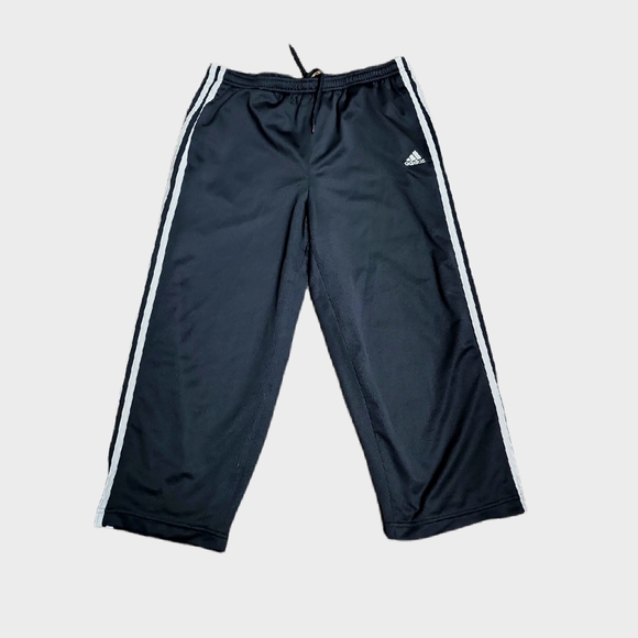 Adidas Tricot Black Capri Running Pants Size Medium - Picture 2 of 11